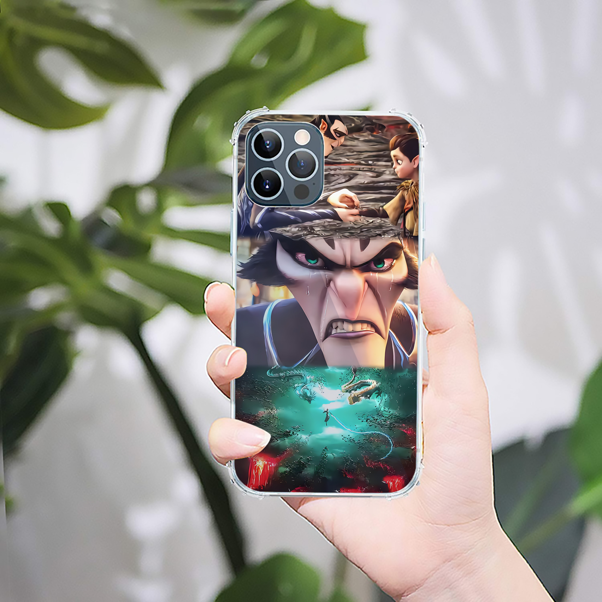 （画像用） Ne Zha 2 ナタ 魔童の大暴れ 【iPhone 12シリーズ対応】透明スマホケース（クリアソフトケース）